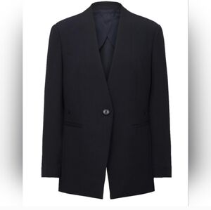 Spanx The Perfect Collarless Blazer Size M Classic Black 20384R